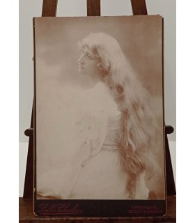 Lallie CHARLES - La Belle inconnue" - rare tirage original d'époque vers 1890/1900
