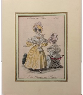 Modes de Paris - Petit Courrier des Dames - Lithographie originale en couleurs N°831