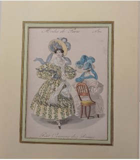 Modes de Paris - Petit Courrier des Dames - Lithographie originale en couleurs N°800