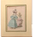 Modes de Paris - Petit Courrier des Dames - Lithographie originale en couleurs N°805