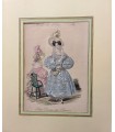 Modes de Paris - Petit Courrier des Dames - Lithographie originale en couleurs N°827