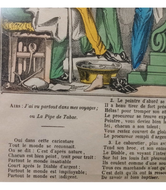 Le Grand Diable d'Argent - Image d'EPINAL - PELLERIN - Gravure originale XIX° siècle