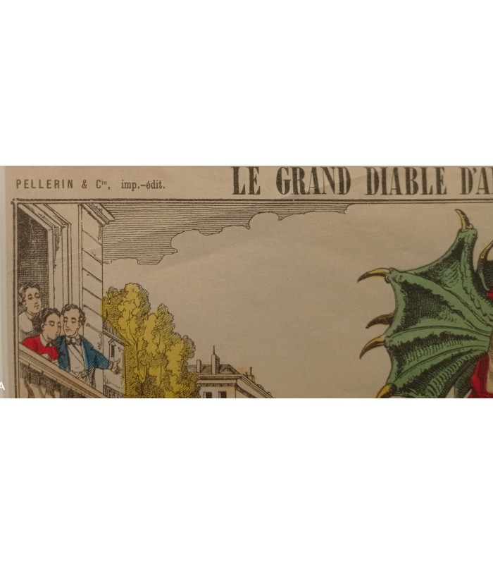 Le Grand Diable d'Argent - Image d'EPINAL - PELLERIN - Gravure originale XIX° siècle