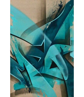 MadC "Eighteen Eight" - Acrylique et bombe aérosol signée.