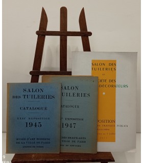 Salon des Tuileries - Ensemble de 3 catalogues de l'exposition (1945, 1947 et 1955)