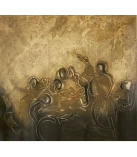 ALAINBAR "Jazz VI" - Gravure originale signée.