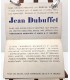 DUBUFFET jean - Exposition du 17 mars au 17 avril 1954 - Rare carton d'invitation