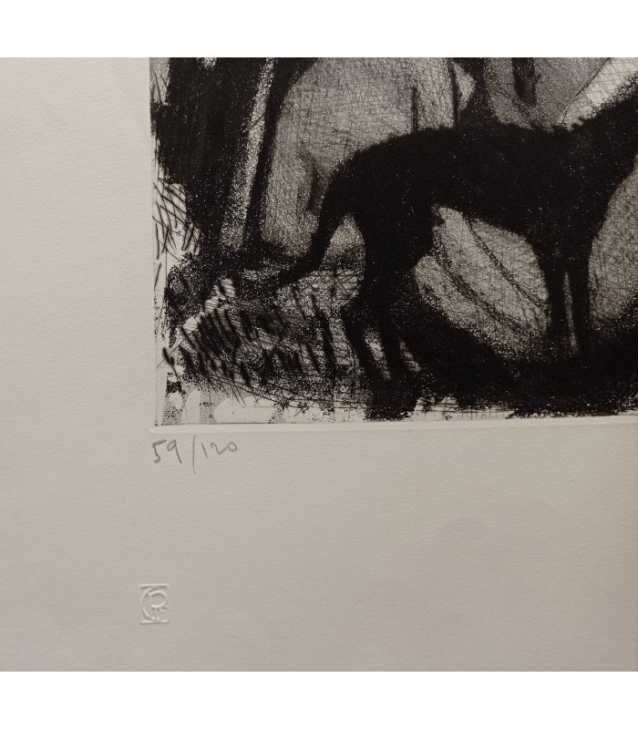 ASSELIN Maurice "Trois femmes sous le soleil d'été" - Gravure originale