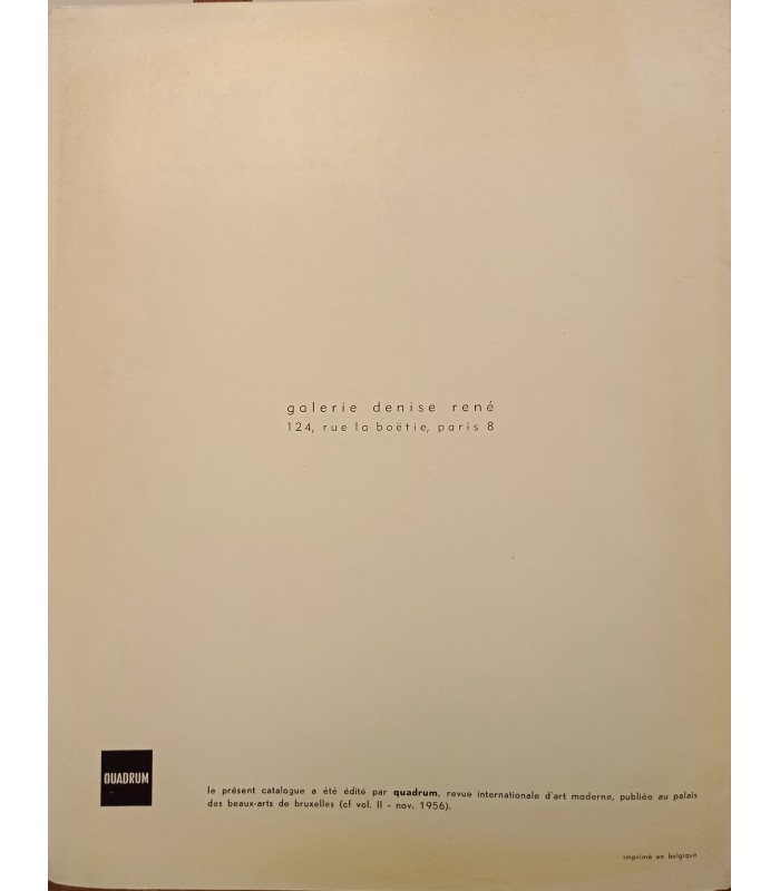 Denise RENE - MONDRIAN l'organisation de l'espace. Catalogue de l'exposition.