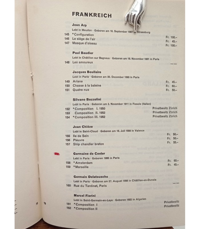 XYLON - Exposition à Zurich en 1953 - Catalogue de l'exposition.