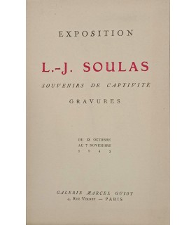 L.J.SOULAS - Galerie Marcel GUIOT Paris Exposition 1942 - Catalogue.