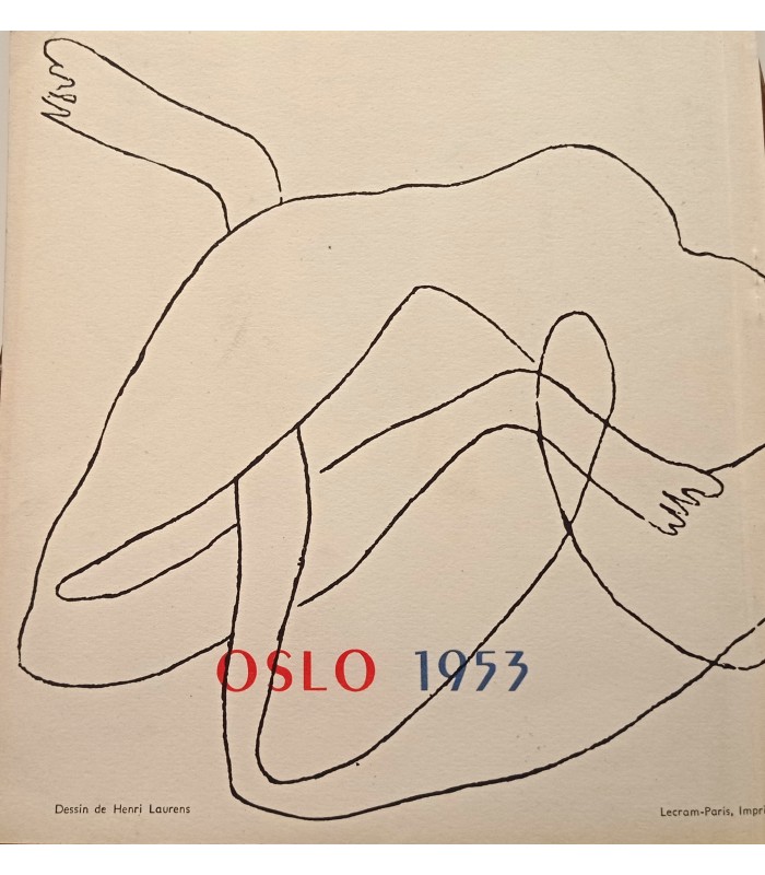 FRANSK GRAPHISK KUNST Exposition des Arts Graphique Français OSLO 1953 - Catalogue