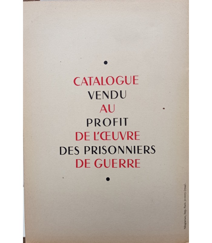 Exposition 50 ans de Dessin français - 1893 - 1943 - Bon Marché - Galerie Pomone - 1944 - Catalogue.