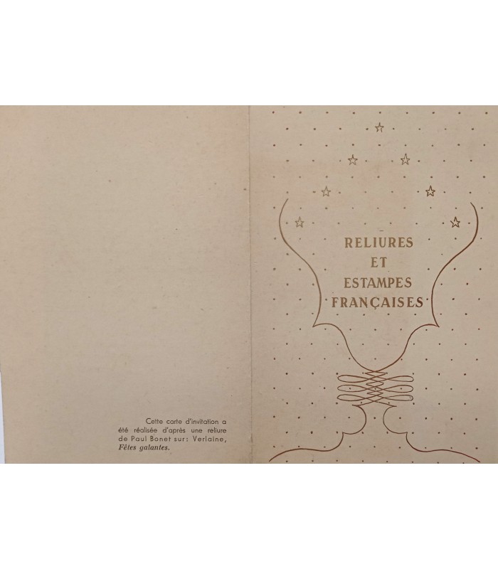 Reliures et Estampes Françaises - Nice 1953 - Catalogue