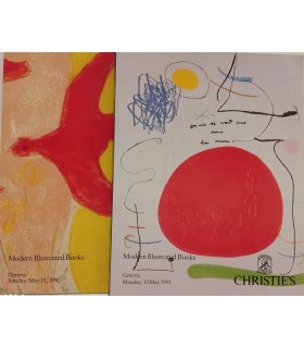 Catalogues CHRISTIE'S Genève  - Livres illustrés modernes - Lot de 2 catalogues 13 may 1990 et 13 may 1991