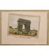 "Arc de Triomphe de l'Etoile" - Gravure originale.