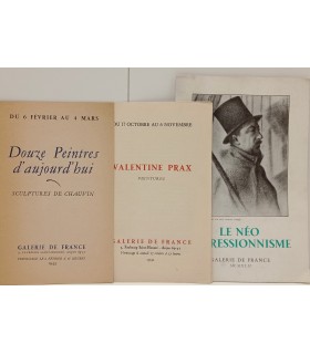 Galerie de France - Le Néo Impressionnisme, Chauvin et Valentine PRAX - 3 catalogues des expositions