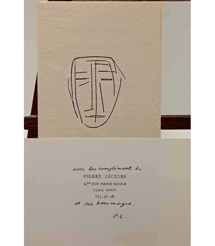 Livres de Pierre LECUIRE - Exposition Oxford 15 au 30 avril 1977 - Couverture "Cortège" de Lanskoy - Rare Catalogue de l'expo