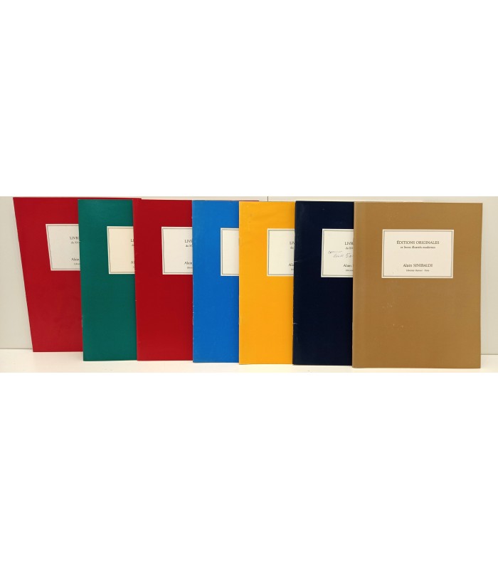 Alain SINIBALDI - Livres rares - Librairie Henner Paris - Lot de 7 catalogues 1991,...