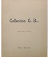 DROUOT - Collection G.B.. Première vente Paris 9 juin 1933 - Catalogue aquarelles, gouaches,.sculptures...