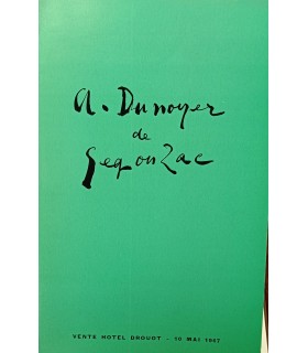 DROUOT - Vente Dunoyer de Segonzac - Catalogues ventes du 10 mai 1967 et du 11 juin 1979.