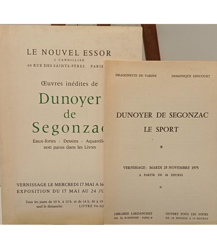 DROUOT - Vente Dunoyer de Segonzac - Catalogues ventes du 10 mai 1967 et du 11 juin 1979.