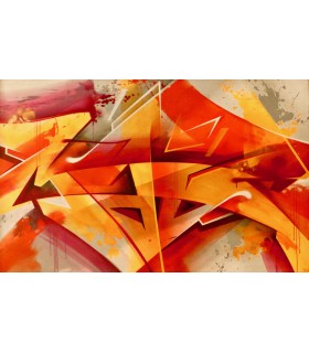 MadC "Eighteen Fifty-Eight" - Acrylique et bombe aérosol signée.