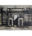 BUFFET Bernard "La Porte Saint-Martin" - Lithographie originale de 1962 signée
