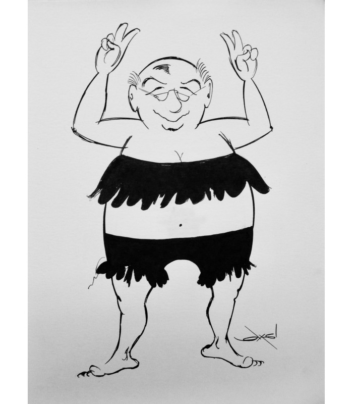 AXEL "Gorbatchev a gagné!" - Dessin de presse original signé.